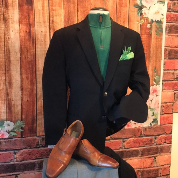 Joseph and Feiss Blue Blazer - Picture 9 of 17